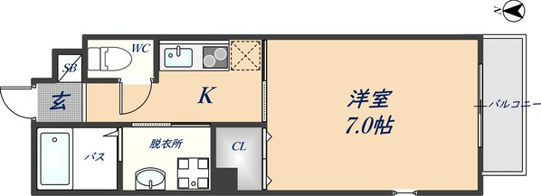 エレガンツァ南本町の物件間取画像